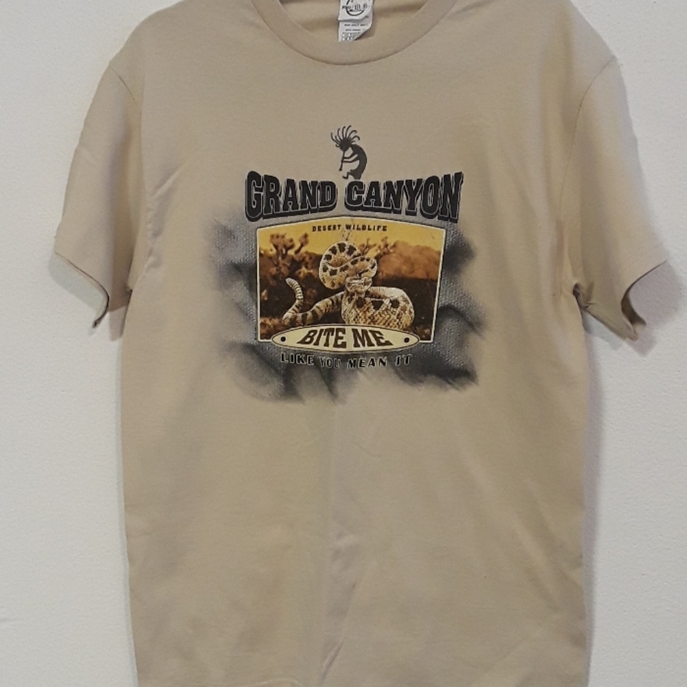 *C8MNS - NEW VTG GRAND CANYON RATTLESNAKE ARIZONA MED T SHIRT